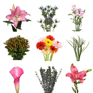 DIY Design Collection - Whimsical -  135 Stems DIY flowers - fresh-cut flowers by Bloomingmore - ideal for weddings and floral events