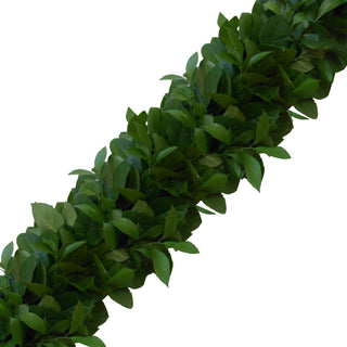 Fresh Handmade Garland - Israeli Ruscus & Salal Green flowers - fresh-cut flowers by Bloomingmore - ideal for weddings and floral events