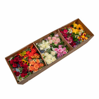 Mini Bouqueto Assorted - pack 20 Mini flowers - fresh-cut flowers by Bloomingmore - perfect for gifting or decoration